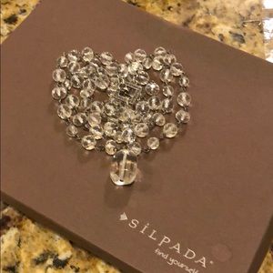 Silpada Faceted Glass & Sterling Silver Y-Ne…